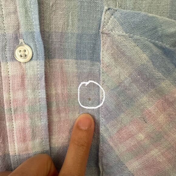 RAILS Whitney Check Short-Sleeve Button-Down Shirt in Aqua Pink Blue - Picture 4 of 11